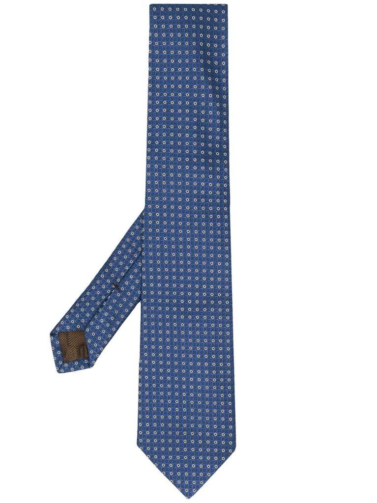 dotted silk tie
