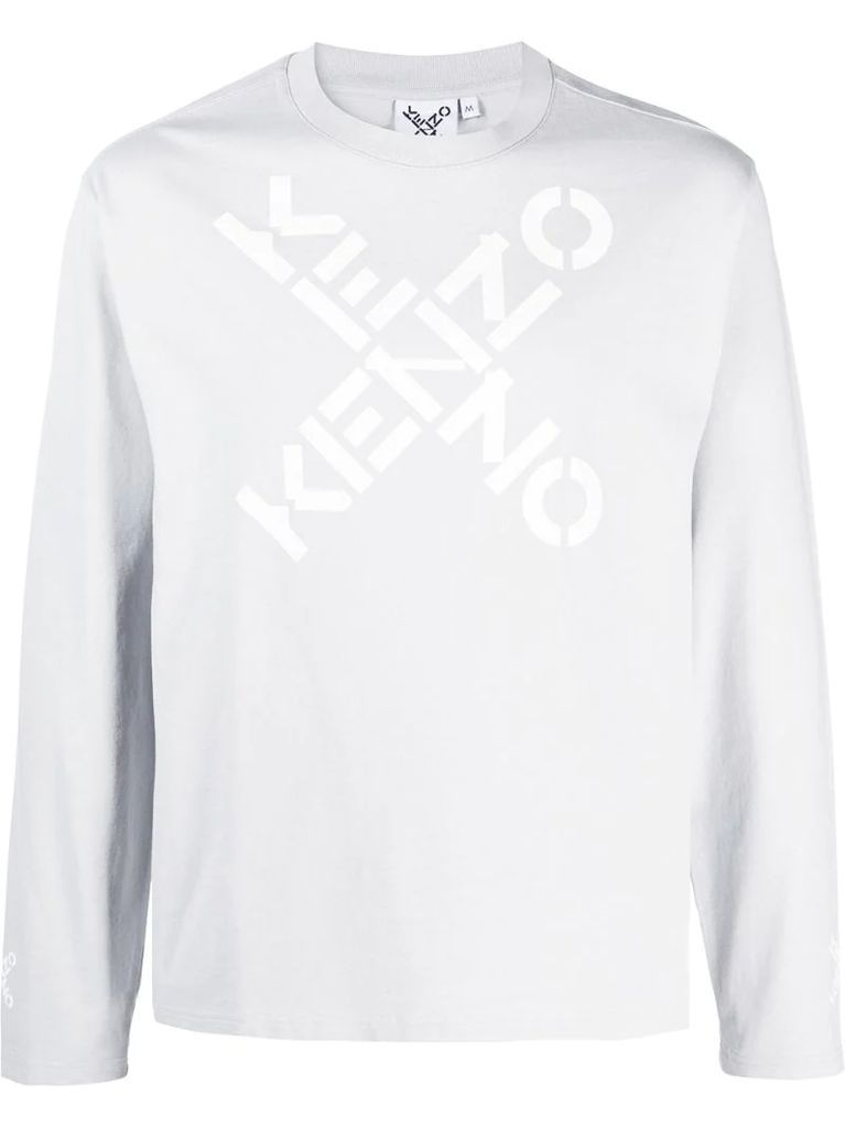 X logo print T-shirt