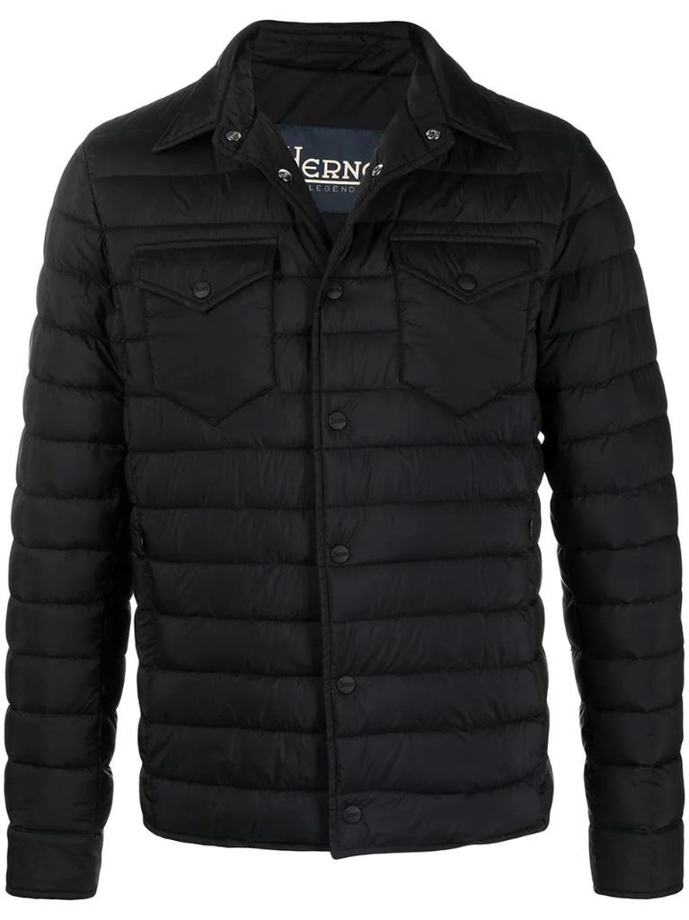 collared padded jacket