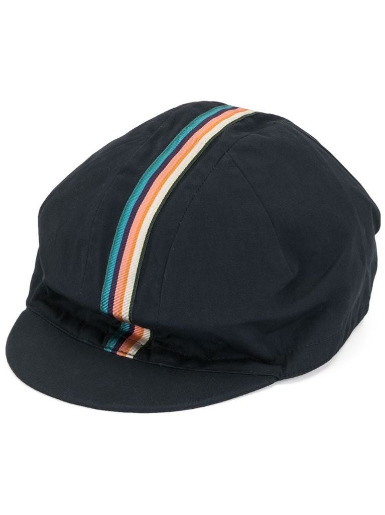 stripe-detail cap