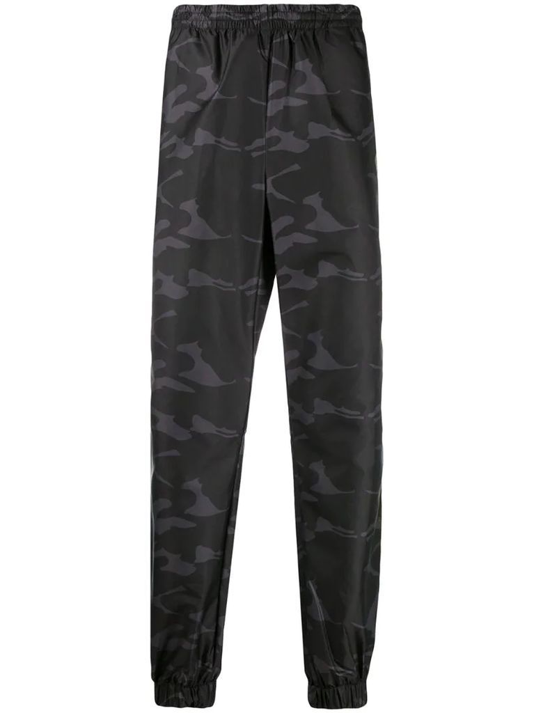 camouflage-print track trousers