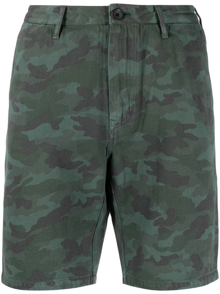 camouflage-pattern Bermuda shorts