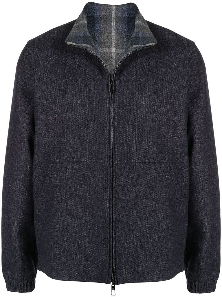reversible wool bomber jacket