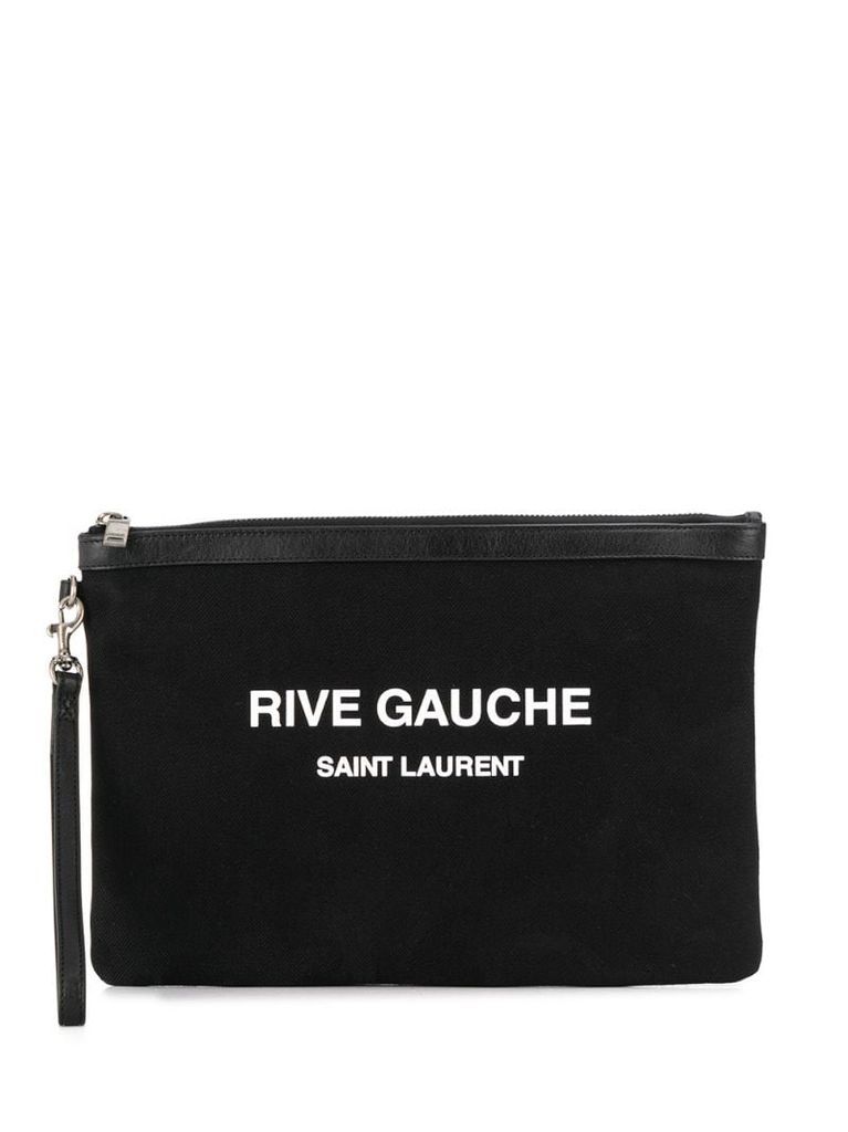 Rive Gauche print pouch
