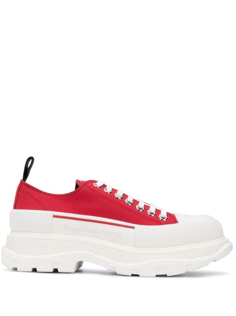 Tread slick lace up sneakers