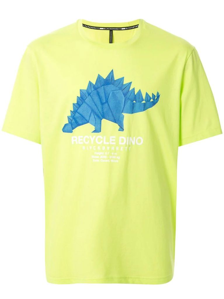 dinosaur print cotton T-shirt