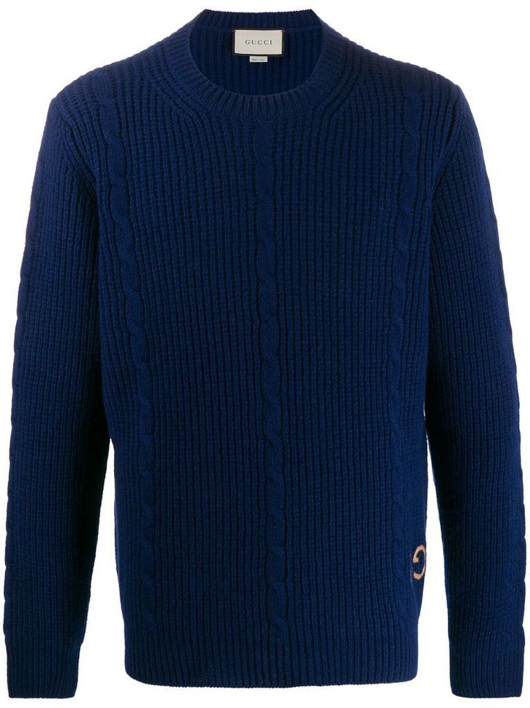 waffle-knit GG jumper