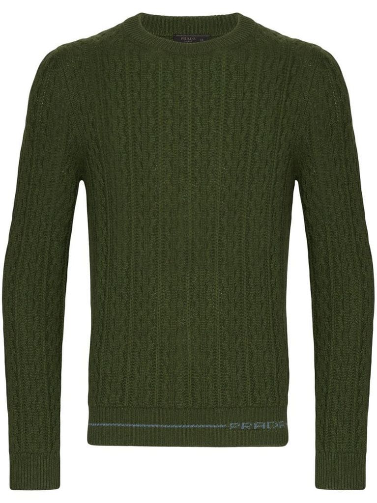 cable knit cashmere jumper