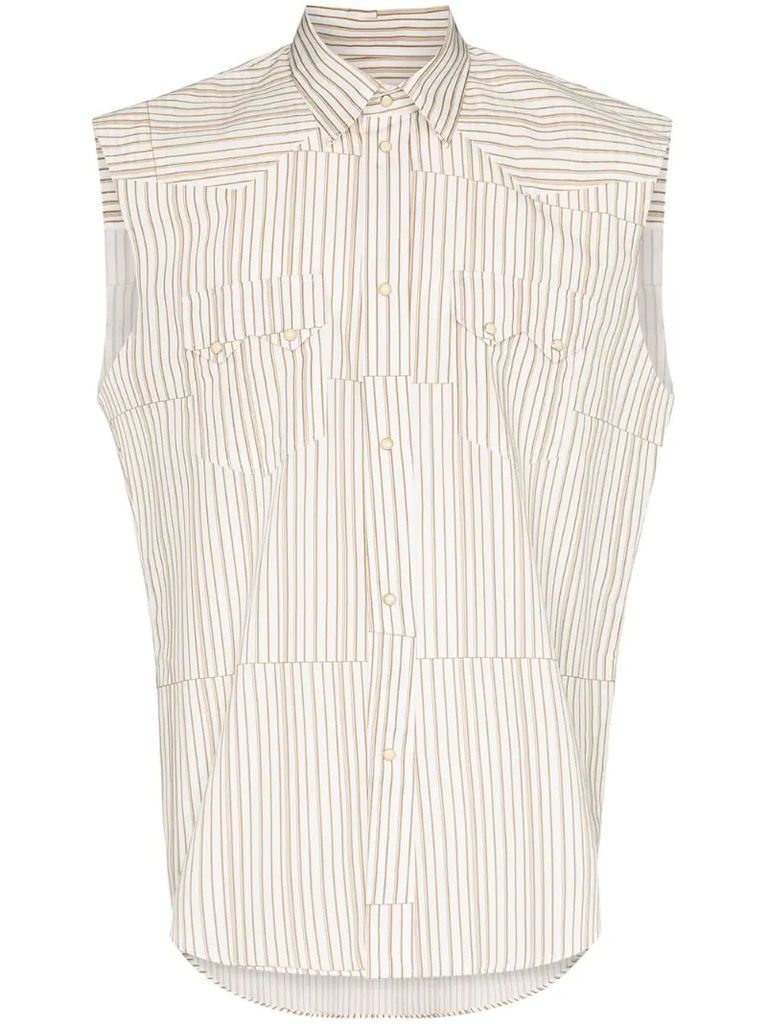 Rockhound striped sleeveless shirt