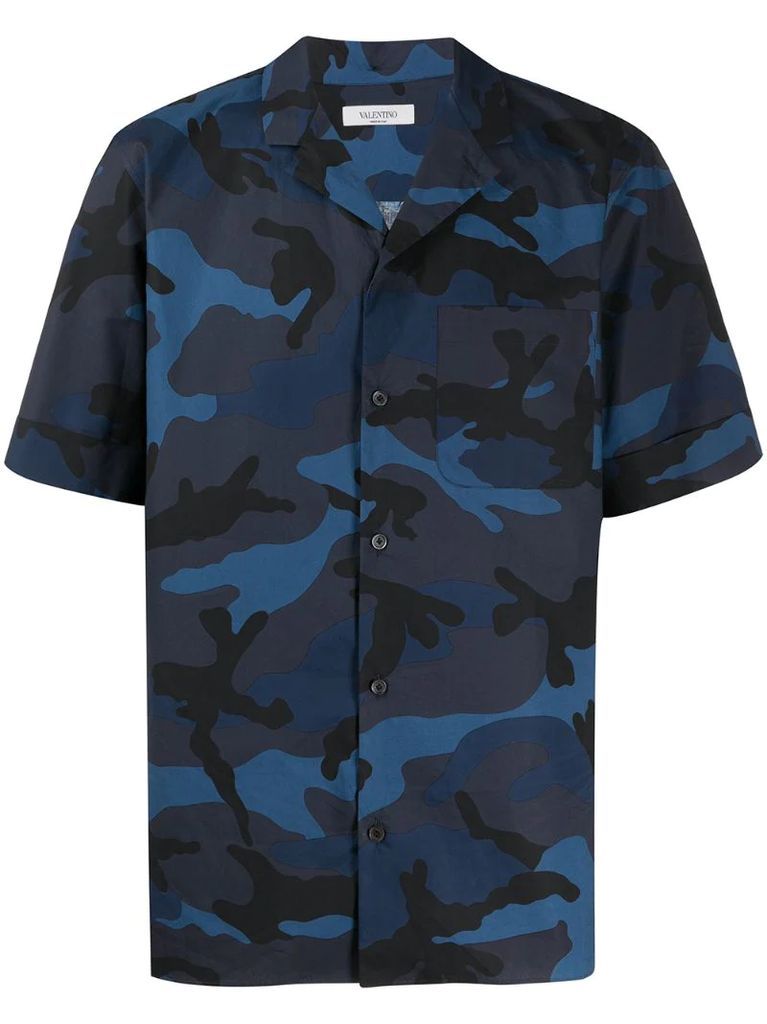 camouflage short-sleeve shirt