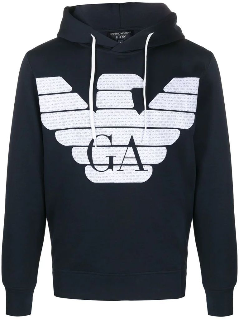 large logo hoodie