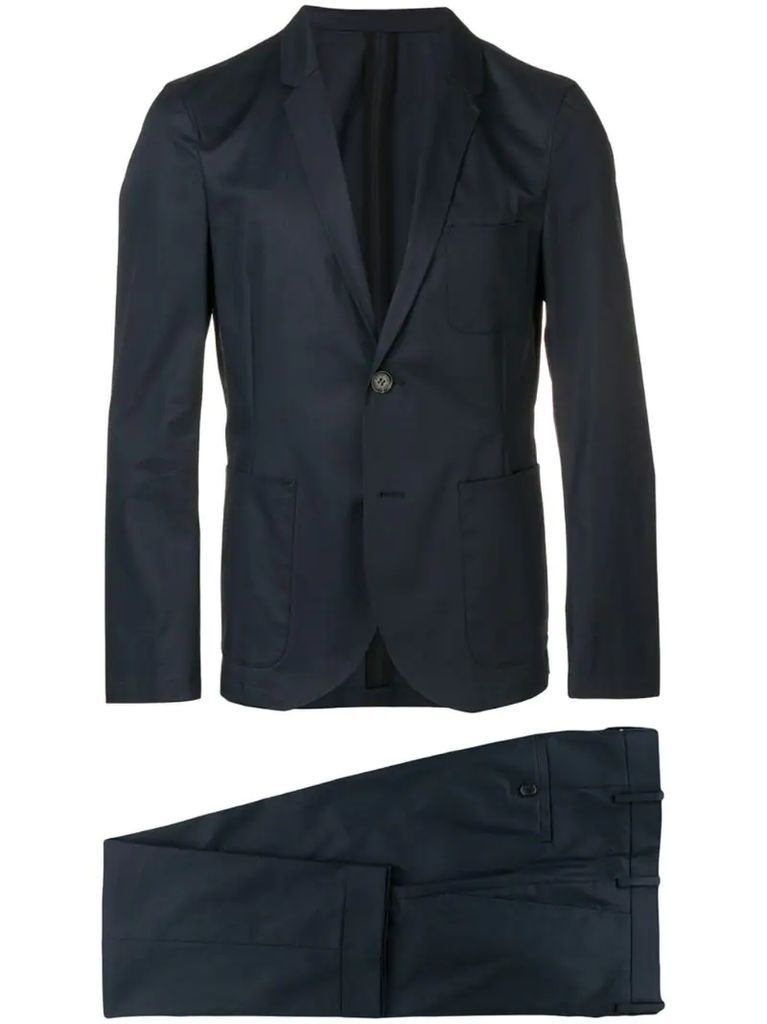 buttoned up formal suit