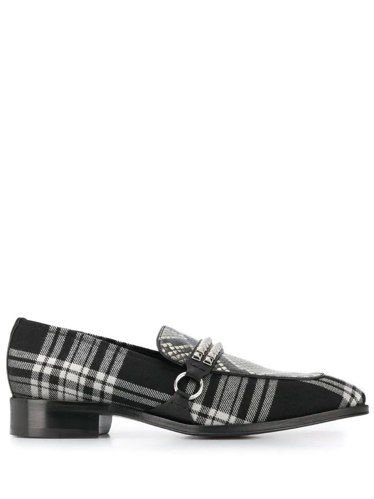 Angeles plaid loafers