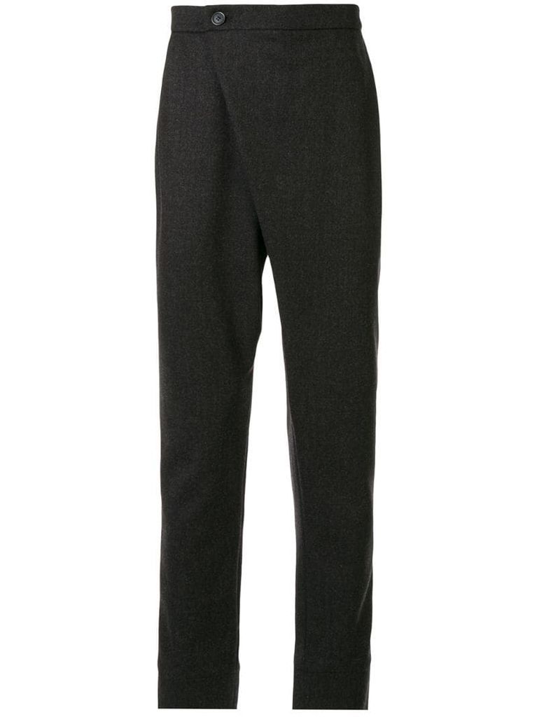 Proto pin-tuck front trousers