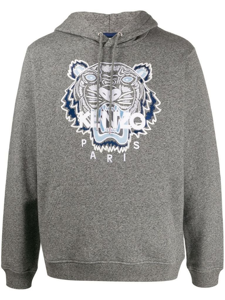 tiger embroidered hoodie