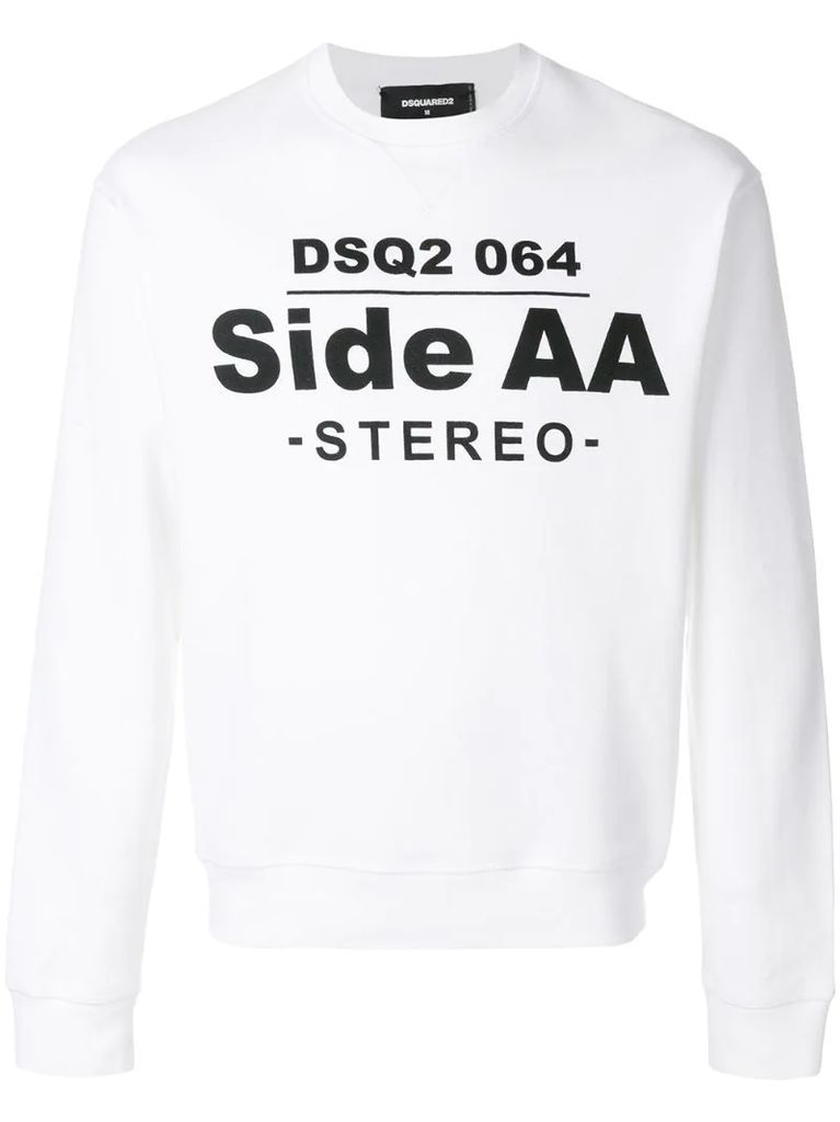 side AA logo sweatshirt