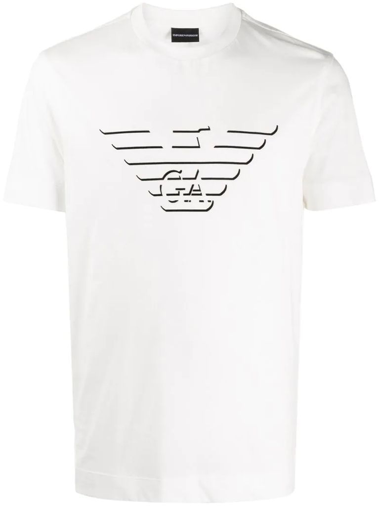 logo-print jersey t-shirt