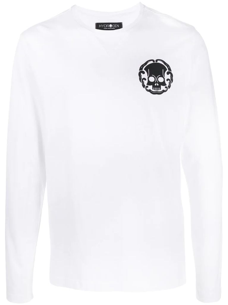 logo-print long sleeved T-shirt