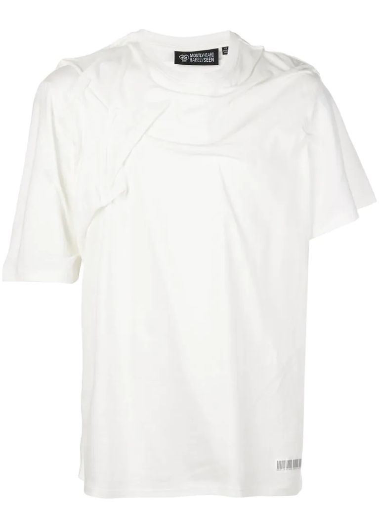 short sleeve crinkled T-shirt