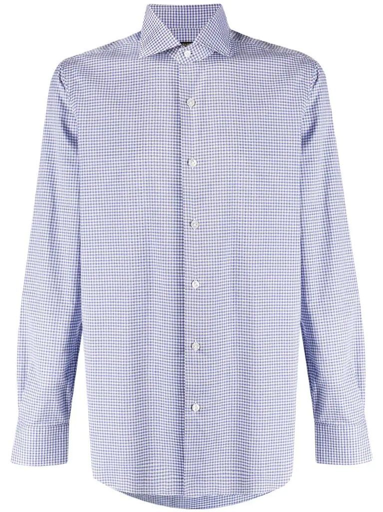 checked tailored shirt