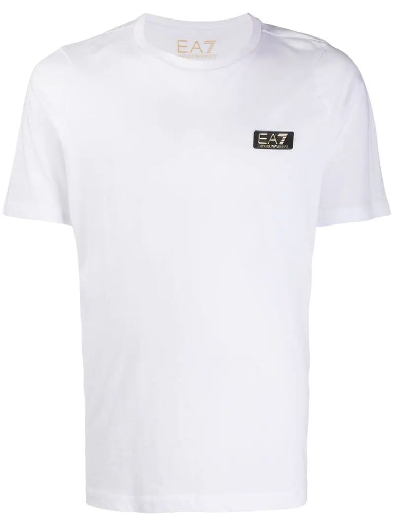 EA7 logo patch T-shirt
