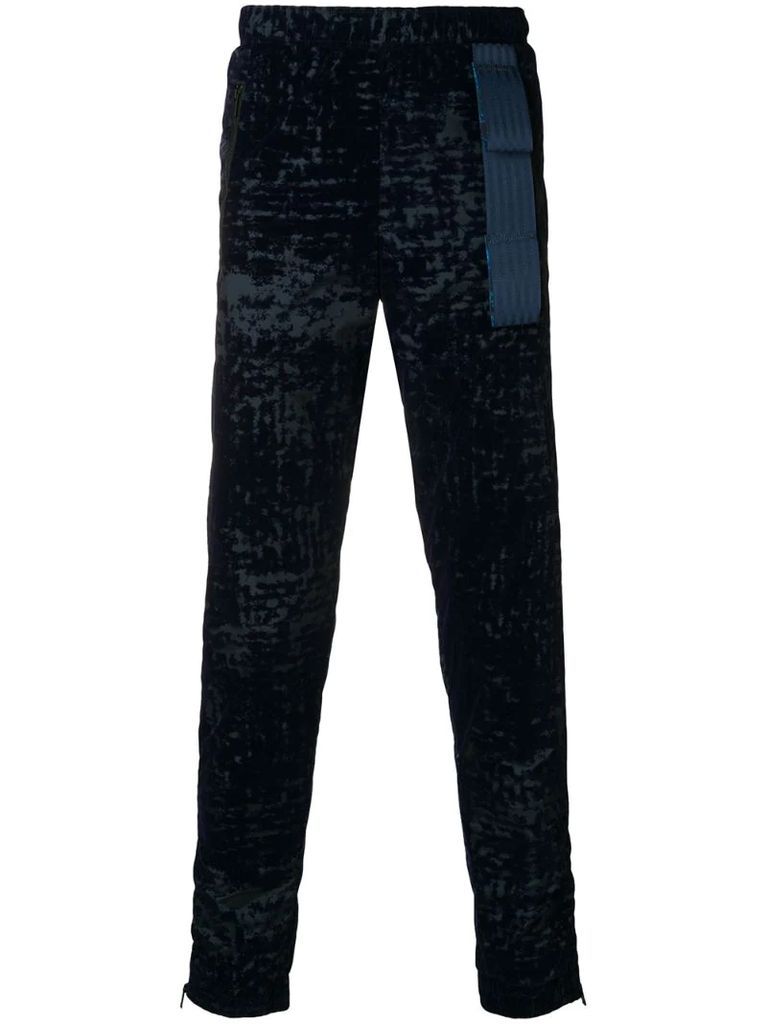 patterned track trousers
