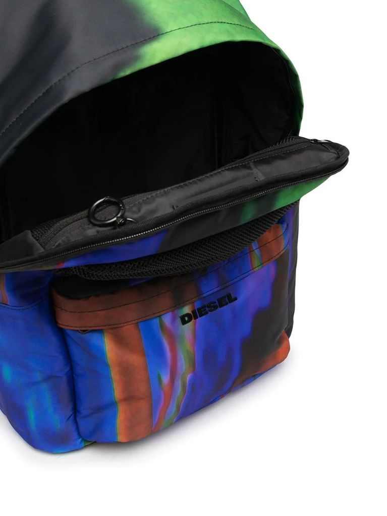abstract print backpack