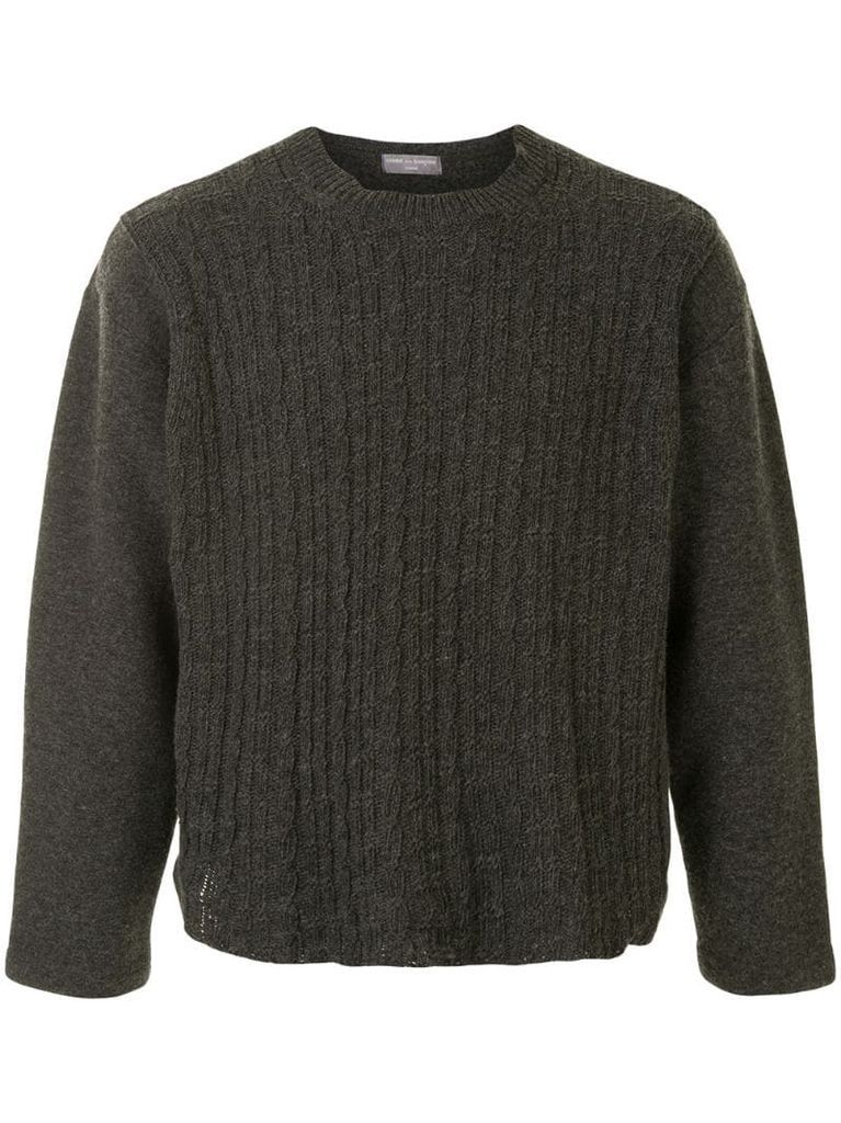 boxy knitted jumper