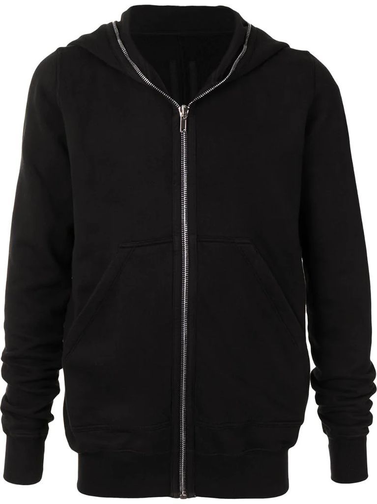 zip-front hoodie
