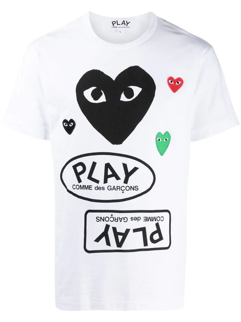 Heart logo print T-shirt