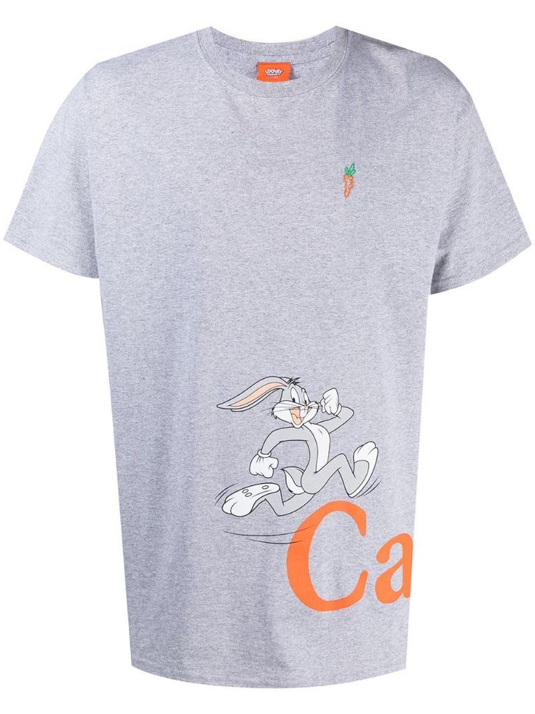 cartoon-logo print T-shirt