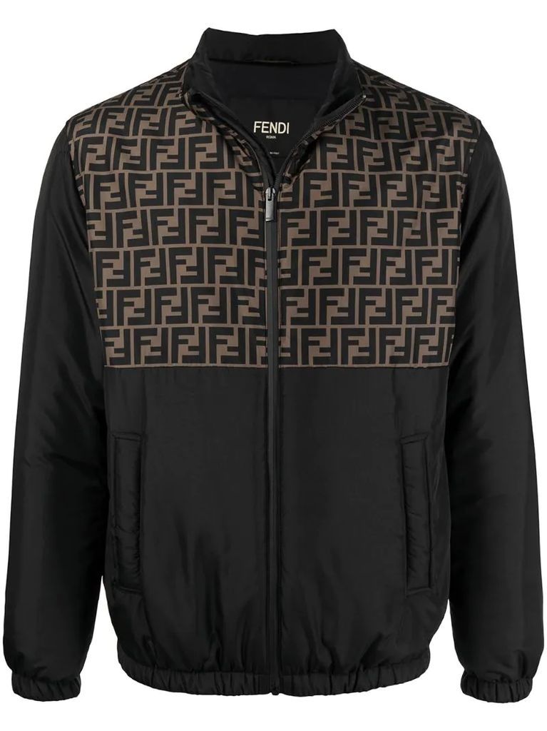 FF motif padded jacket