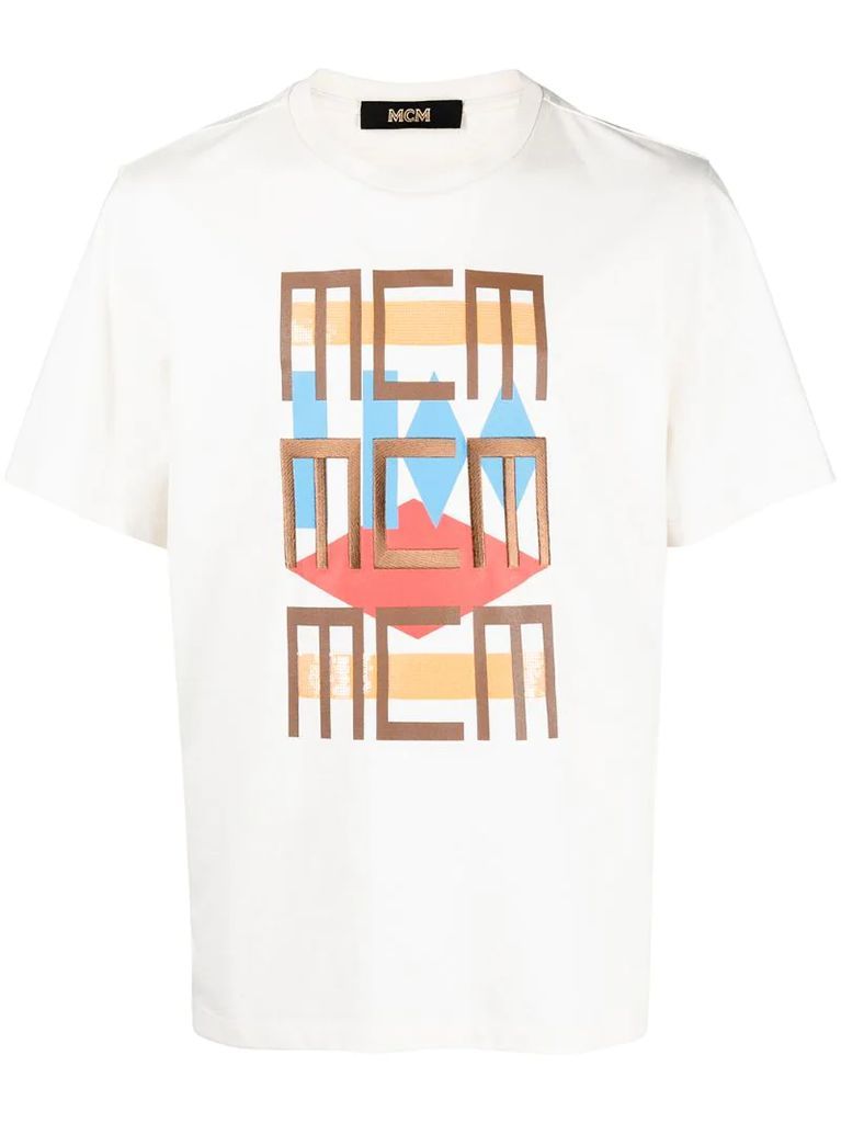 Geo Graffiti-print cotton T-shirt