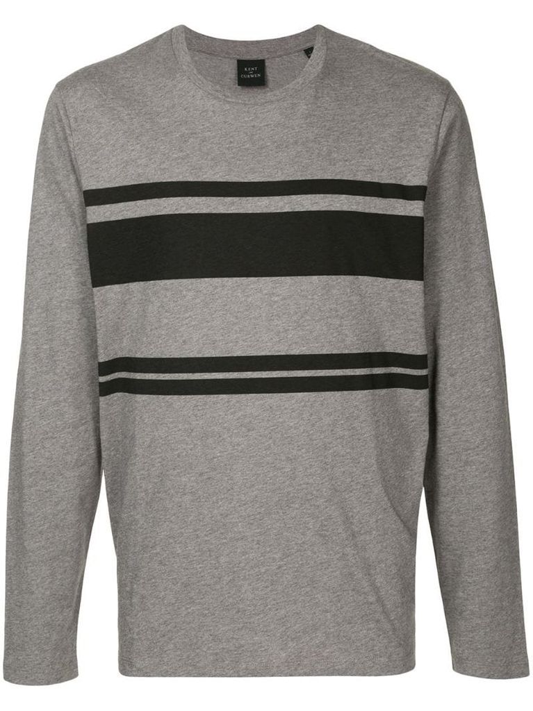striped pattern long-sleeve T-shirt