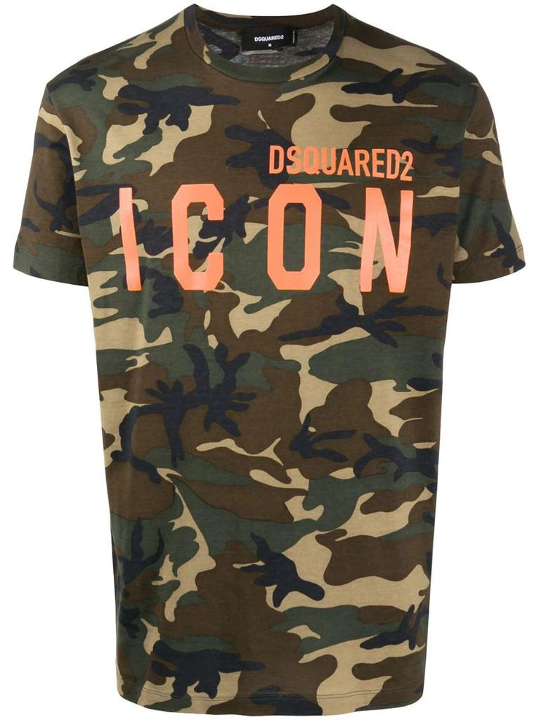 Icon camouflage print T-shirt