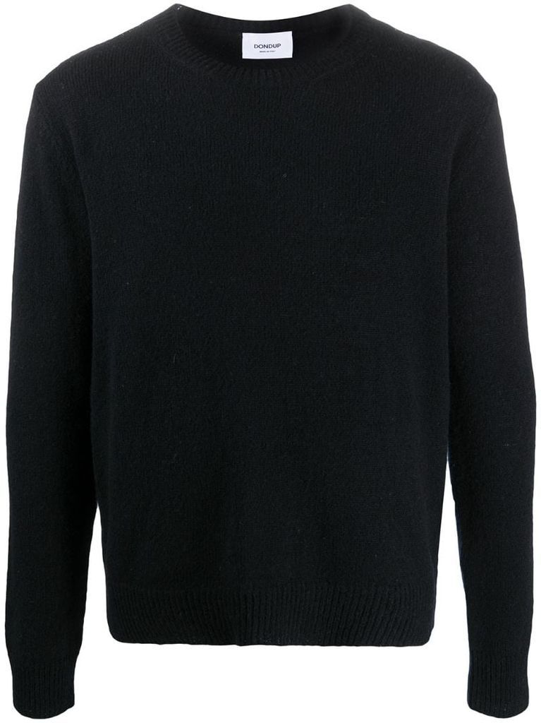 crew neck wool-blend jumper