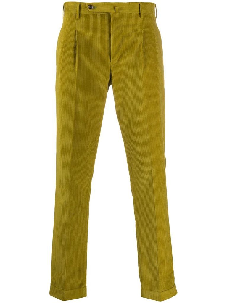 corduroy tailored trousers
