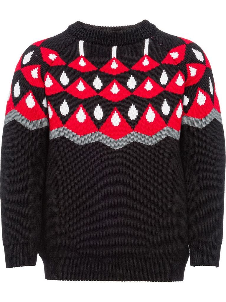 intarsia-knit jumper