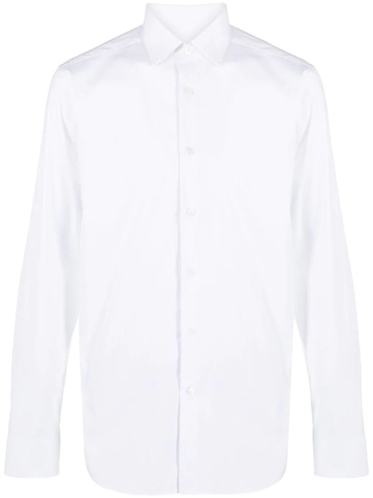 button-up cotton shirt