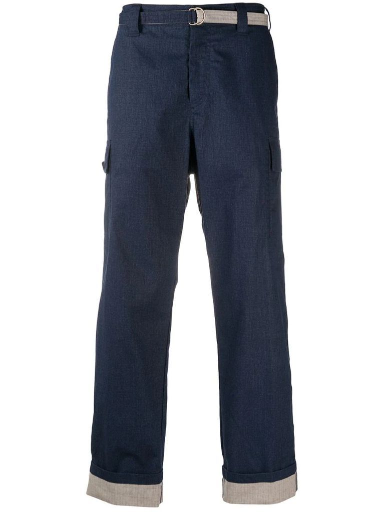 D-ring belted cargo pants