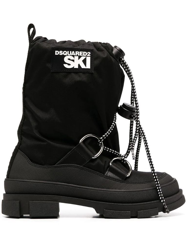 side-logo snow boots