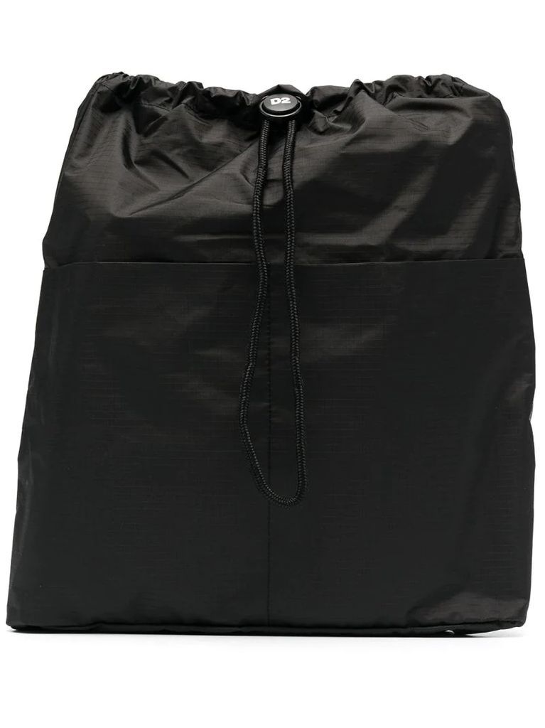 logo-strap backpack