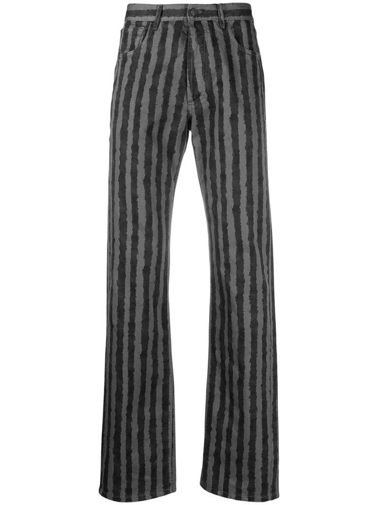 striped cotton trousers