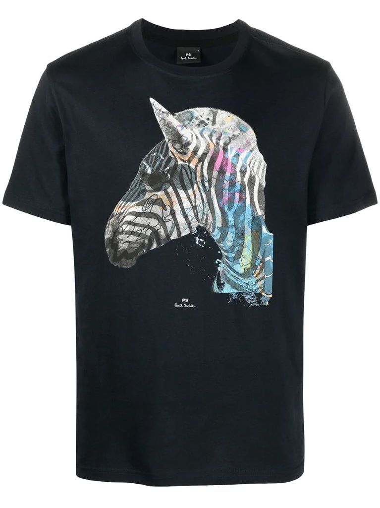zebra print T-shirt