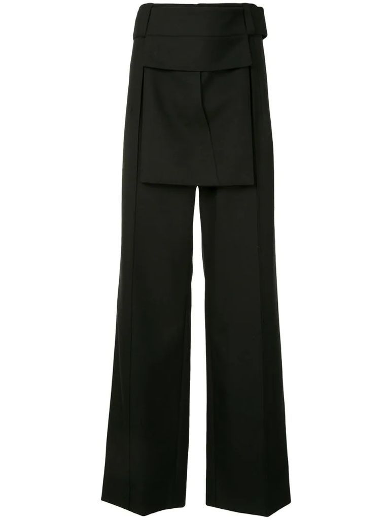 pocket-detail tailored trousers