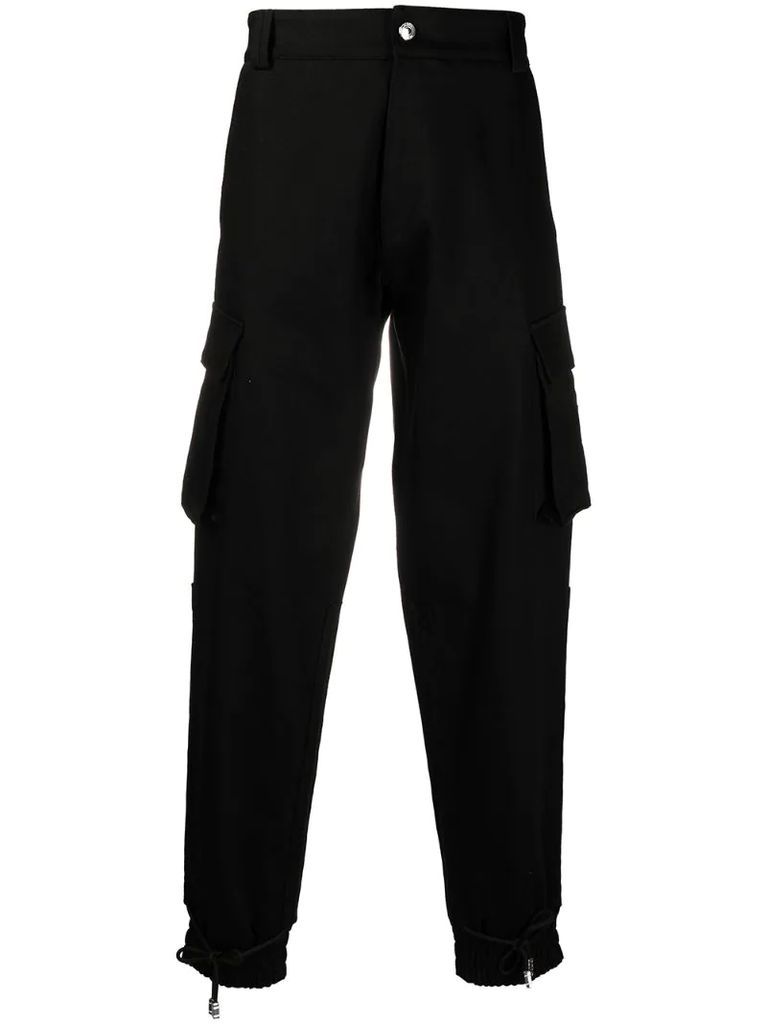 straight-leg cargo trousers