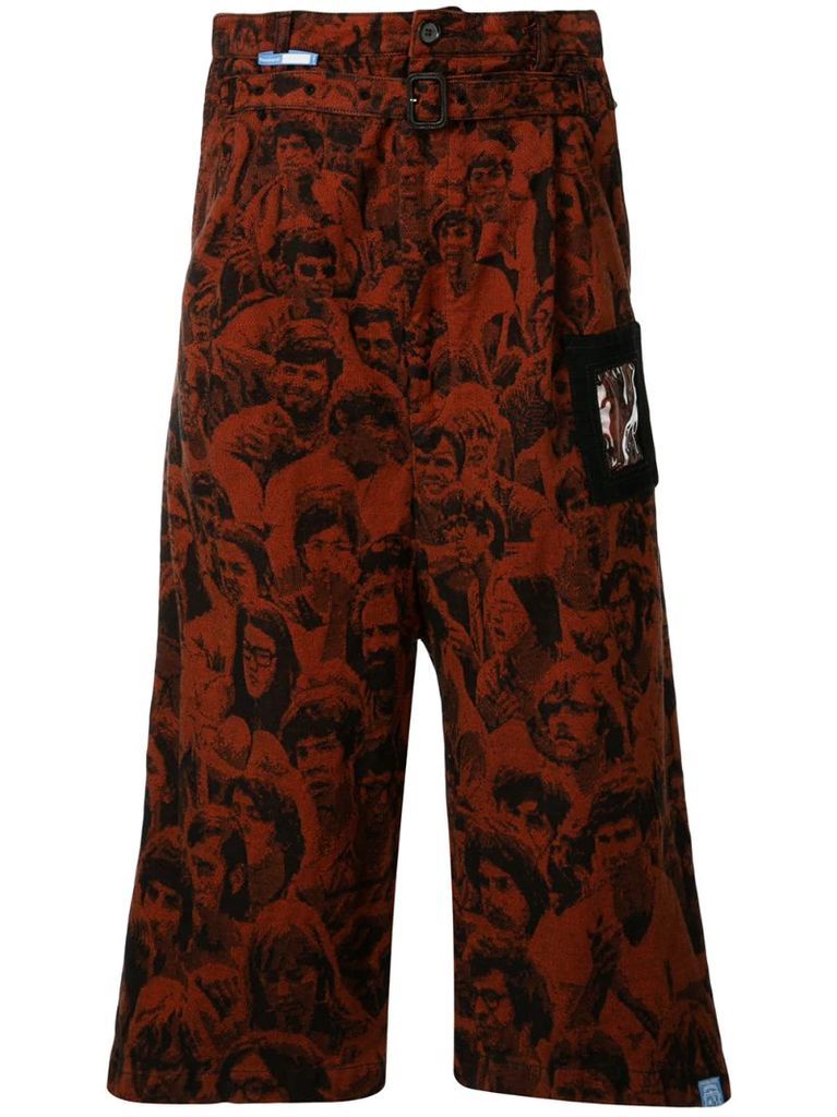 face print trousers