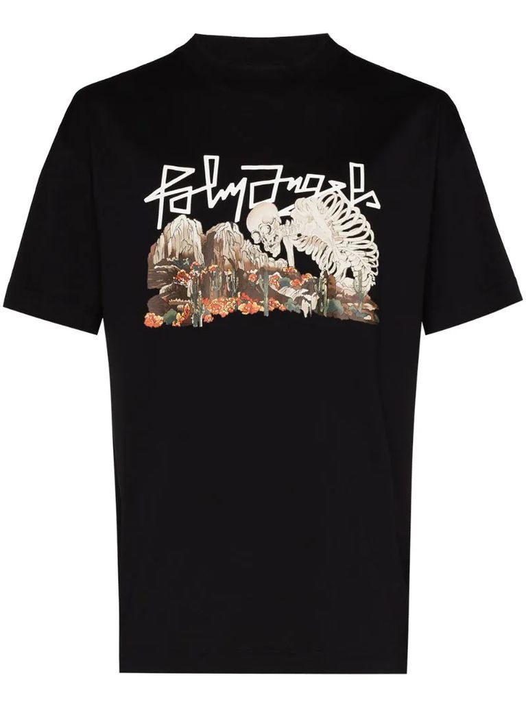 Desert skull print T-shirt