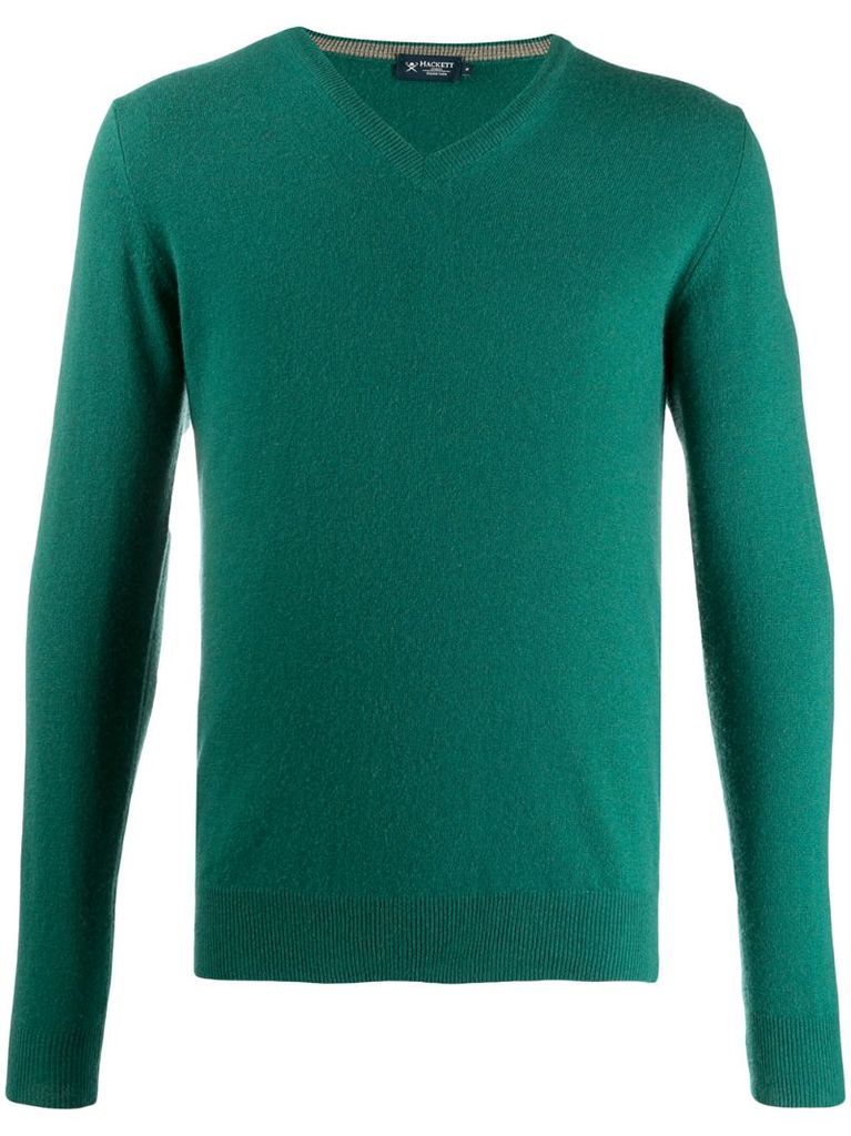 v-neck knit sweater