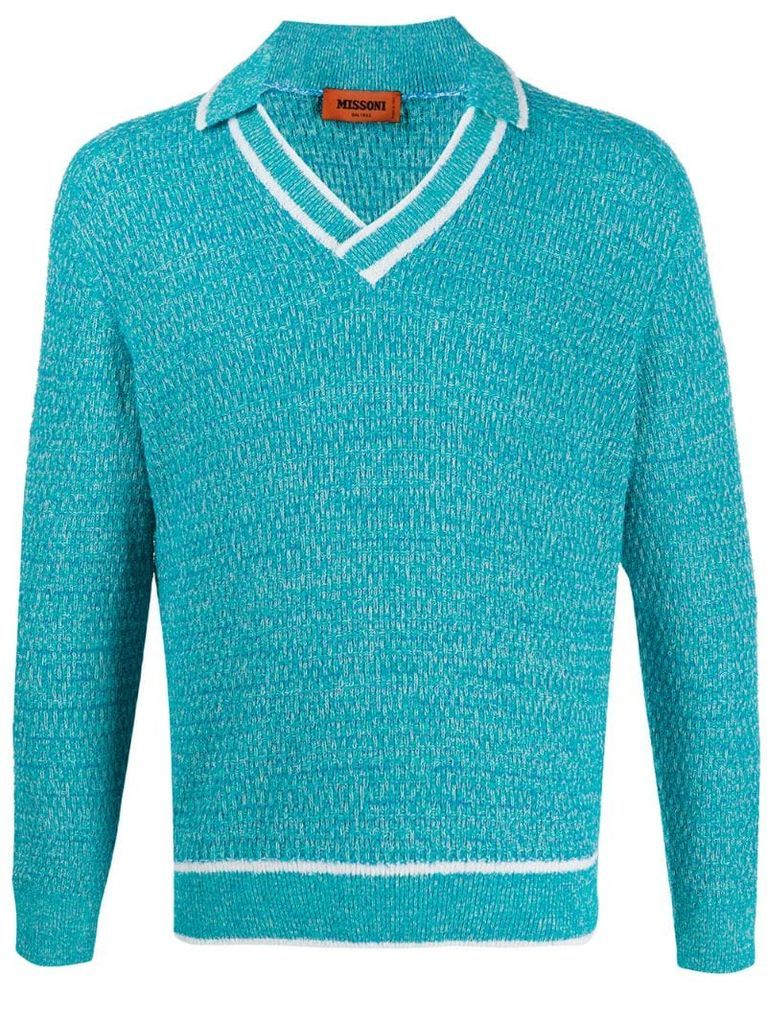 knitted polo jumper